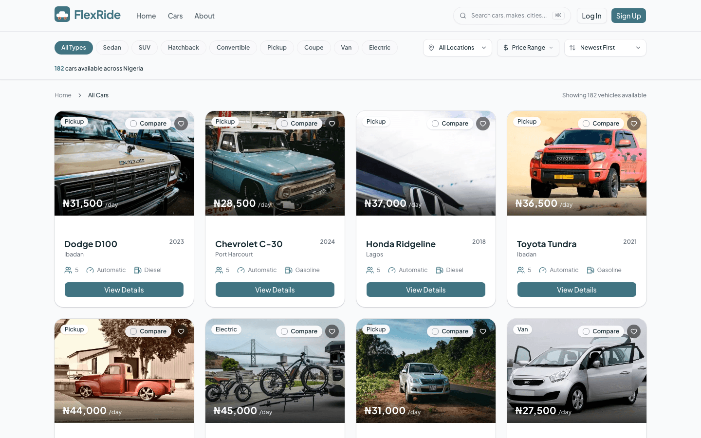 FlexRide – Car Rental Platform - Image 1