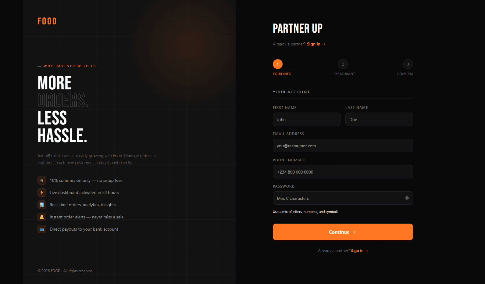 DFood Admin Portal - Image 2