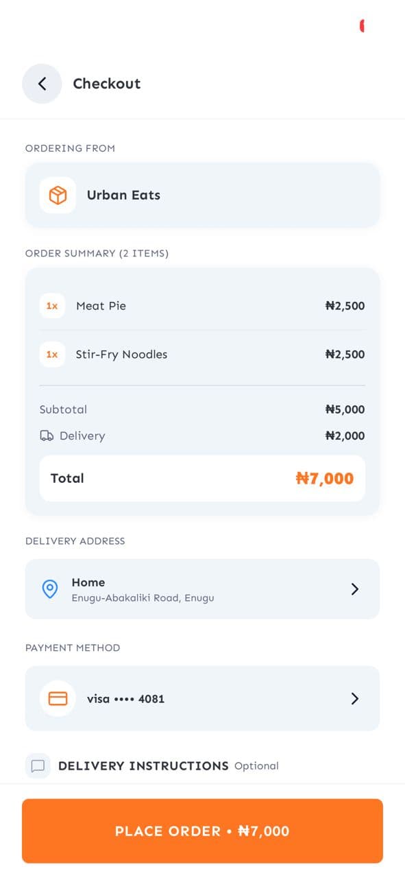 DFood - Food Delivery Mobile Application - Final Result